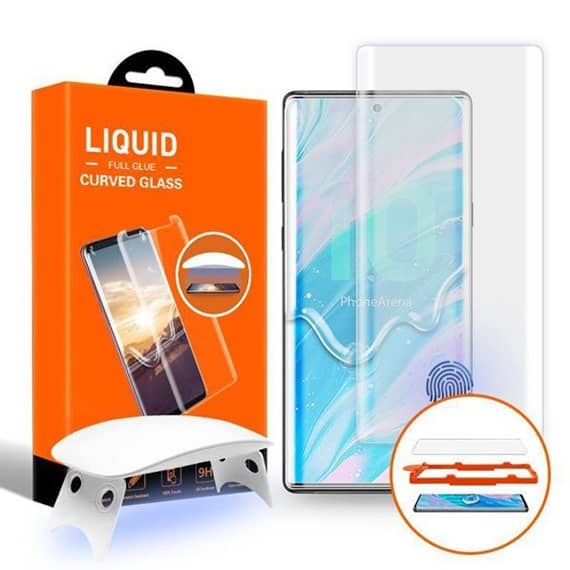 This is a Samsung Galaxy Note 10 Plus Liquid Glass